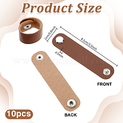 Зажимы для шарфа из искусственной кожи&nbsp;FIND-WH0199-340