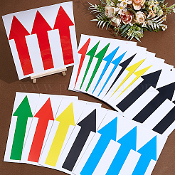 15 Blatt 5 Arten rechteckiges selbstklebendes Pfeile-Leitfaden-Aufkleberpapier&nbsp;DIY-GF0013-07