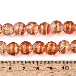 Ручной стеклянные фольга бисер пряди&nbsp;FOIL-N033-05E