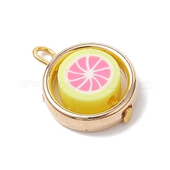 Подвески из полимерной глины ручной работы с пластиковыми рамками для бусин ccb&nbsp;PALLOY-JF04753