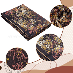 Tissus en polyester à motifs de fleurs&nbsp;DIY-WH0622-112A