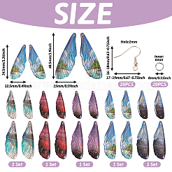Набор для изготовления серег с висячими крыльями своими руками DIY-TA0005-44