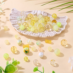 80 г прозрачных стеклянных бусин&nbsp;DGLA-TA0001-47D