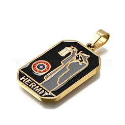 Эмалевые подвески из нержавеющей стали 304 таро STAS-M119-09B-G