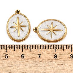 Подвески из нержавеющей стали 304 с эмалью&nbsp;STAS-I352-05G-01