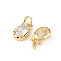 Латунные микро проложить кубического циркония подвески&nbsp;KK-H524-03G