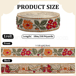 Vintage-Jacquard-Polyesterband&nbsp;OCOR-WH0082-533B