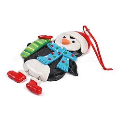 Рождественские подвесные украшения из ПВХ&nbsp;HJEW-S003-03F