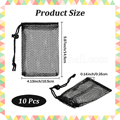 10 шт. мешки из полиэфирной сетки с завязками&nbsp;ABAG-CN0001-43B