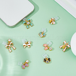 9шт пластиковые мобильные пылезащитные заглушки&nbsp;HJEW-WH00143