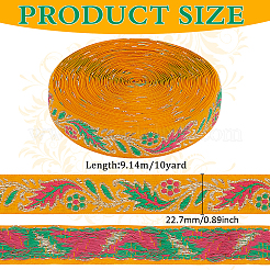 10 ярд полиэфирные ленты с вышивкой в этническом стиле&nbsp;OCOR-FG0002-26A
