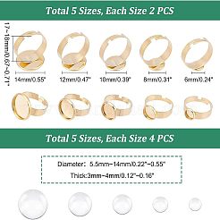 Набор для самостоятельного изготовления плоских круглых колец DIY-UN0003-45