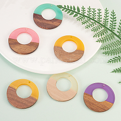 Подвески из смолы и дерева RESI-CJ0002-01