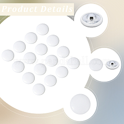 30 шт. пуговицы из искусственной кожи с 1 отверстиями на ножке&nbsp;BUTT-CL0001-01B-02