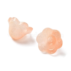 Прозрачные шапочки из стеклянных бусин GLAA-B028-01D