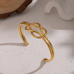 Классические открытые браслеты-манжеты из нержавеющей стали 304 для женщин&nbsp;KS3357