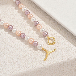 Элегантные стеклянные жемчужины круглые бусины металлические ot ожерелья для женщин DC4506