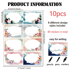 Водонепроницаемые пустые наклейки из ПВХ STIC-WH0023-022