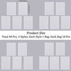4 пакет 4 стиля прямоугольная полупрозрачная калька бумажные блокноты для скрапбукинга DIY-CP0010-98