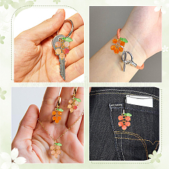 10 шт. 5 стиля подвески из натурального окрашенного состаренного агата&nbsp;PALLOY-AR00009