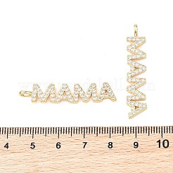 Shegrace Muttertags-Anhänger aus Messing mit Mikropavé-Fassung und klaren Zirkonia&nbsp;XGRQ1U783-382G
