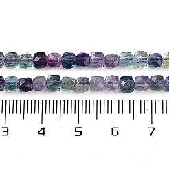 Природных красочные флюорита бисер нитей G-P553-E01-03