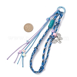 5 шт. 5-цветные веревки-шнуры из полиэстера и спандекса для подвесных украшений&nbsp;HJEW-JM04291