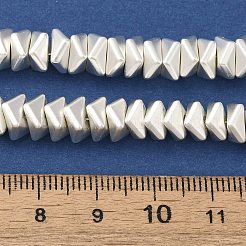 Нити бусин из синтетического немагнитного гематита с матовым гальваническим покрытием G-L606-F01-01D