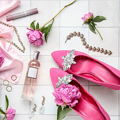 1 шт. цветочный сплав со стеклянными съемными пряжками для обуви AJEW-AN0007-18