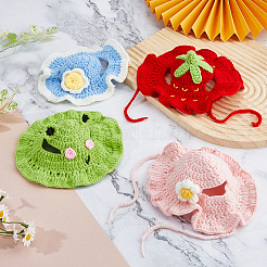 4 chapeau en tissu pour animal de compagnie&nbsp;AJEW-FH0008-80