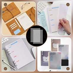 Séparateurs de reliure en plastique pp&nbsp;DIY-WH0899-760A-B