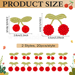 40 шт. 2 стили полиэстеровых нашивок для одежды&nbsp;PATC-MA0001-51