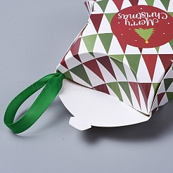星形のクリスマスギフトボックス  リボン付き  ギフトラッピングバッグ  プレゼント用キャンディークッキー  カラフル  12x12x4.05cm&nbsp;X-CON-L024-F08