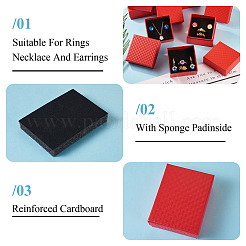 Boîtes de rangement cadeaux en carton texturé losange&nbsp;CON-TAC0010-03A-04