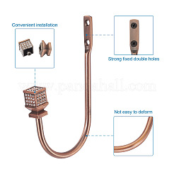 Tenda appendiabiti a forma di u in lega di zinco&nbsp;SW-TAC0002-08A