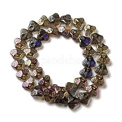 Прозрачные стеклянные бусины гальваническим пряди&nbsp;EGLA-F158-HR05