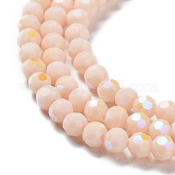 Abalorios opacas de vidrio hebras&nbsp;EGLA-A035-P4mm-L05