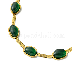 Ионное покрытие(ip) 304 ожерелья из нержавеющей стали и смолы&nbsp;NJEW-R265-03G