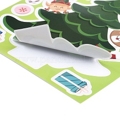 6 шт. бумажные самоклеящиеся наклейки с изображением рождественской елки&nbsp;LS-STIC-C010-31