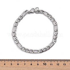 1 шт. модные женские браслеты-цепочки Figaro из нержавеющей стали 304&nbsp;BJEW-DJ0001-81