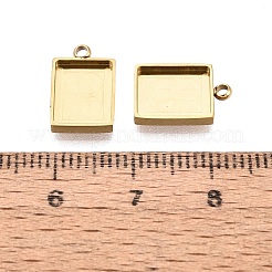Cabochon-Anhängerkomponente aus Edelstahl 304&nbsp;STAS-Q113-19C-G
