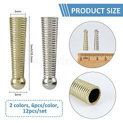 12 шт. 2-цветные литые наконечники для шнура&nbsp;FIND-FH0011-32