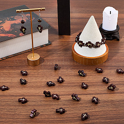 80 шт. Бусины из натурального дерева WOOD-SC0002-16A