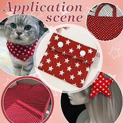 Tela de algodón roja&nbsp;DIY-WH0750-293A