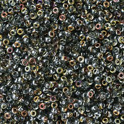 MIYUKIラウンドロカイユビーズ  日本製シードビーズ  11/0  （rr4551)クリスタル/エリア（vm）  2x1.3mm  穴：0.8mm  約50000個/ポンド&nbsp;SEED-G007-RR4551