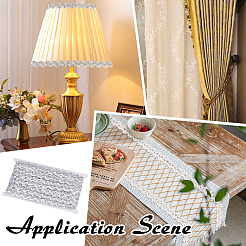 Металлизированная кружевная отделка&nbsp;OCOR-WH0101-162A