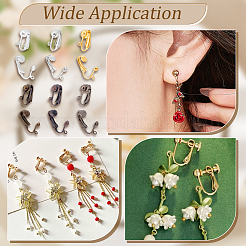 Латунные клипсы серьги KK-PH0021-01M