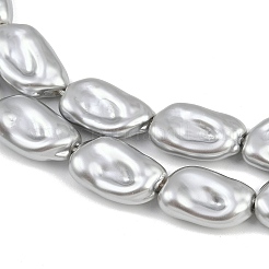 Гальванические стеклянные бусины&nbsp;GLAA-H039-04B