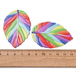 Pendentifs en fer imprimé aux couleurs de l'arc-en-ciel&nbsp;RN-CBA3547-02F
