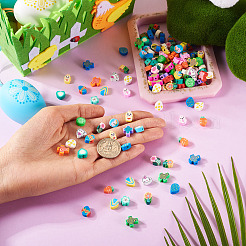 Пасхальные темы бусины из полимерной глины ручной работы CLAY-TA0001-67